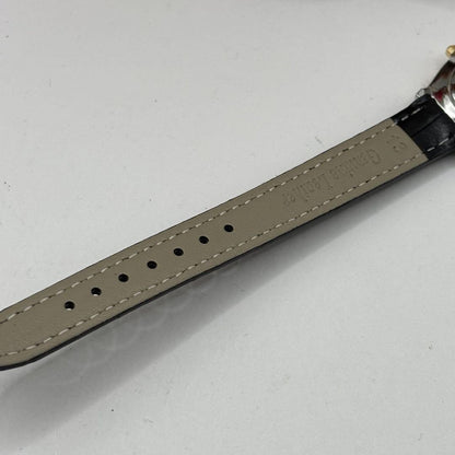 FENDI 2000L Quartz Watch Wristwatch FF Logo White Gold Women's Authentic