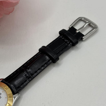 FENDI 2000L Quartz Watch Wristwatch FF Logo White Gold Women's Authentic