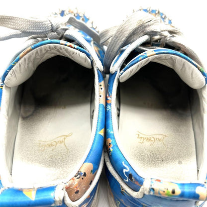 Christian Louboutin Sneakers Shoes Low-Cut Studs EU 41 US 8 Blue Authentic