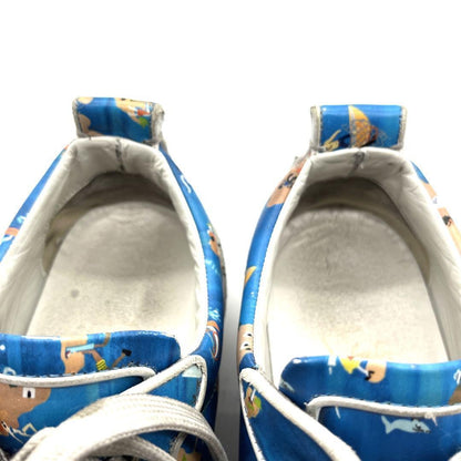 Christian Louboutin Sneakers Shoes Low-Cut Studs EU 41 US 8 Blue Authentic
