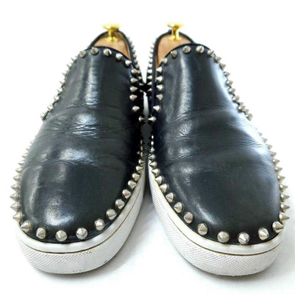 Christian Louboutin Slip-ons Shoes Sneakers Studs EU 42 US 9 Black Authentic