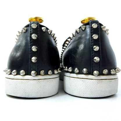 Christian Louboutin Slip-ons Shoes Sneakers Studs EU 42 US 9 Black Authentic
