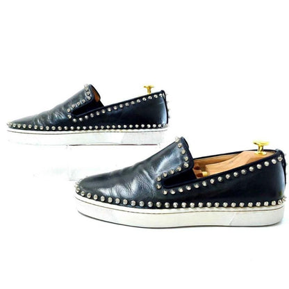 Christian Louboutin Slip-ons Shoes Sneakers Studs EU 42 US 9 Black Authentic