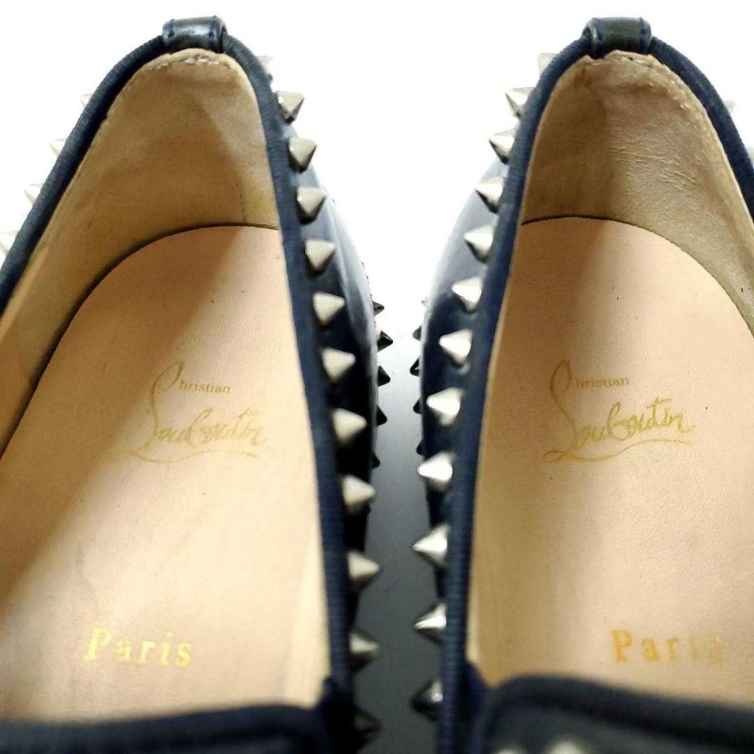 Christian Louboutin Slip-ons Shoes Sneakers Studs EU 42 US 9 Black Authentic
