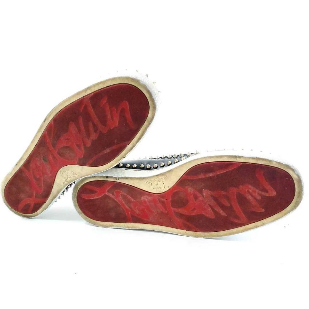 Christian Louboutin Slip-ons Shoes Sneakers Studs EU 42 US 9 Black Authentic