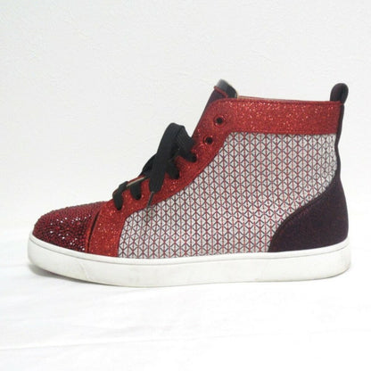 Christian Louboutin Sneakers Shoes High-cut EU 42 US 9 Red Authentic