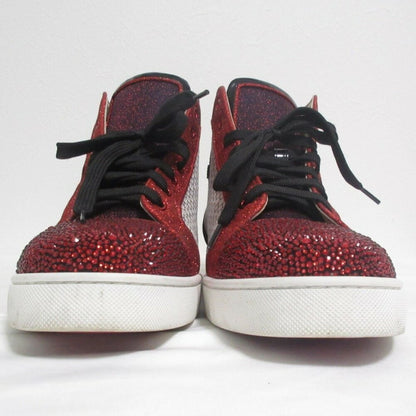 Christian Louboutin Sneakers Shoes High-cut EU 42 US 9 Red Authentic