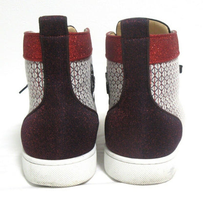 Christian Louboutin Sneakers Shoes High-cut EU 42 US 9 Red Authentic