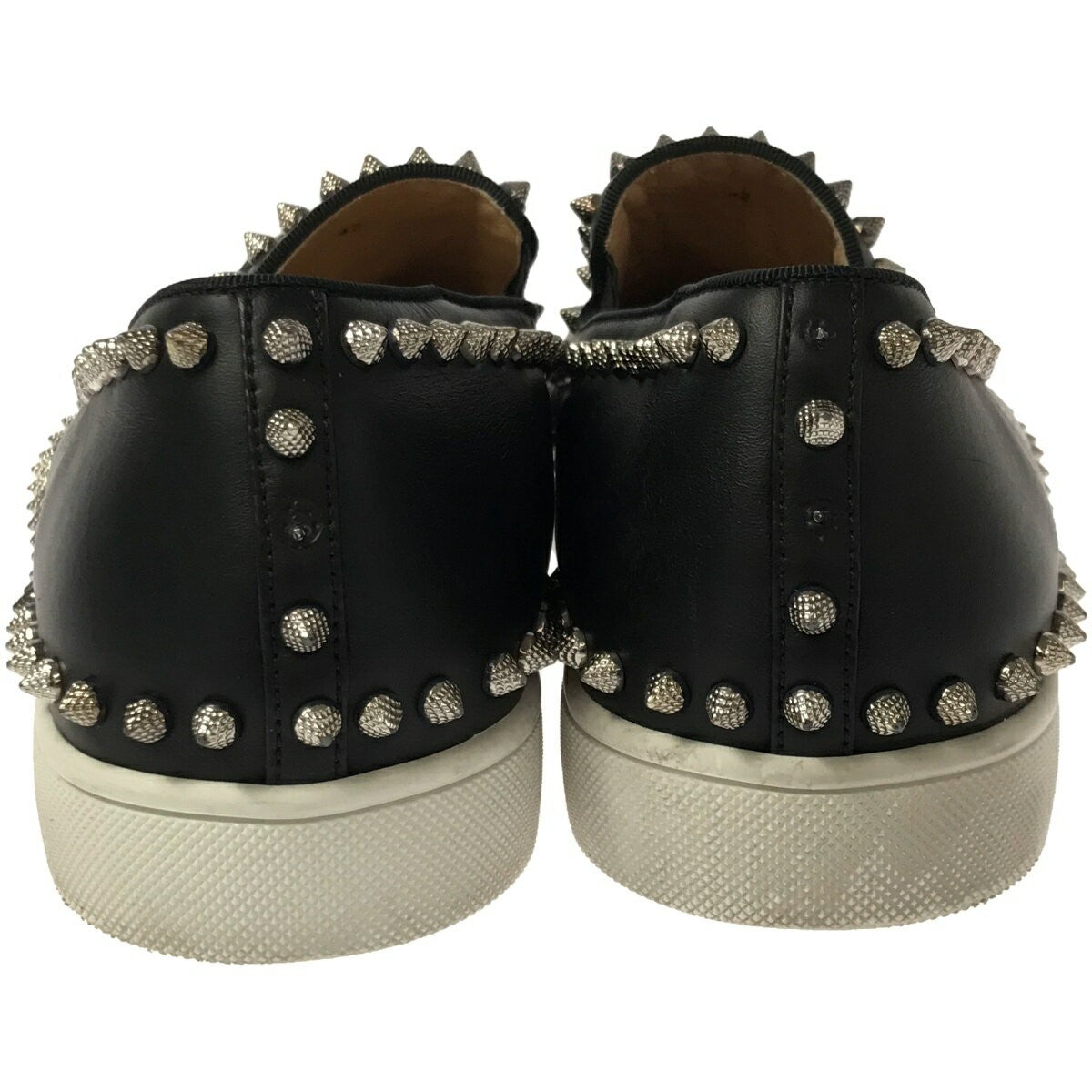 Christian Louboutin Slip-ons Shoes Sneakers Studs EU 42 US 9 Black Authentic