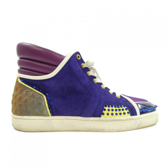 Christian Louboutin Sneakers Shoes High-cut EU 41.5 US 8.5 Purple Blue Authentic