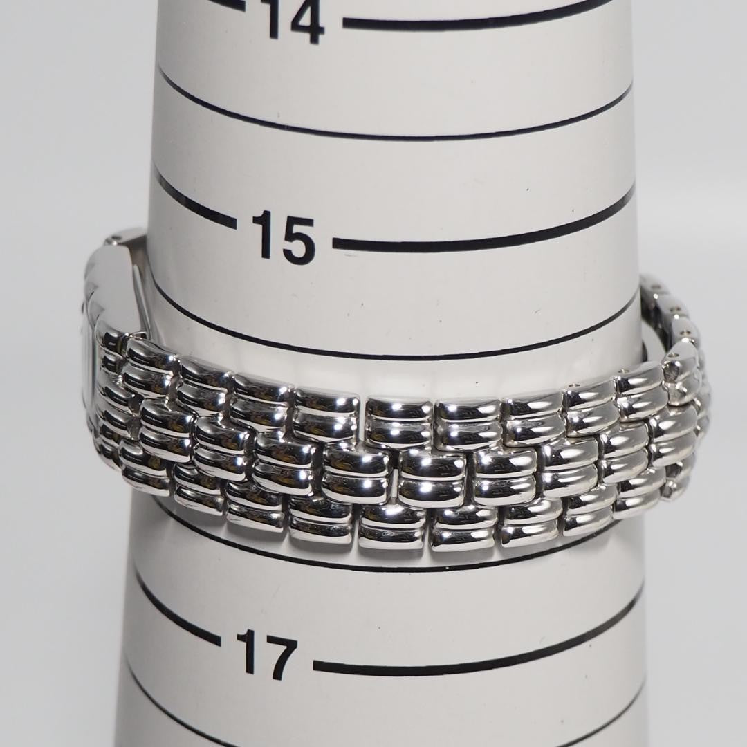 FENDI 660L Quartz Watch Wristwatch FF Logo Navy Silver Women's Authentic