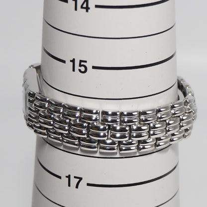 FENDI 660L Quartz Watch Wristwatch FF Logo Navy Silver Women's Authentic