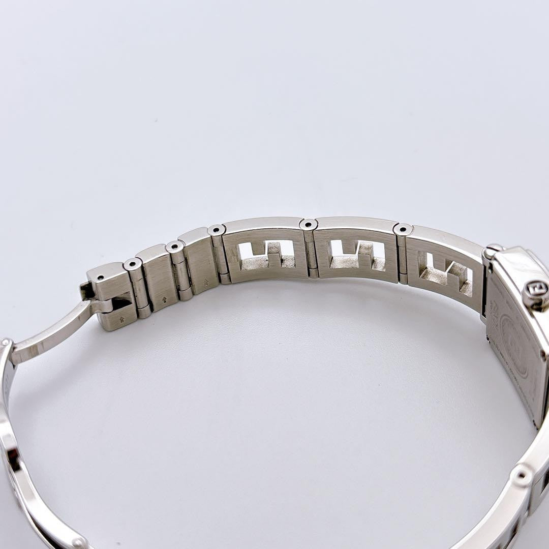 FENDI 60500L Quartz Watch Wristwatch Logo Pink Silver Women's Authentic