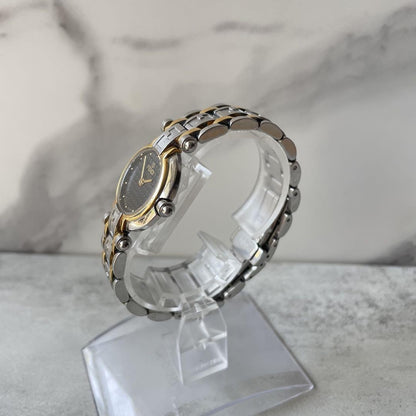 FENDI 760L Quartz Watch Wristwatch FF Zucca Logo Gold Silver Women's Authentic