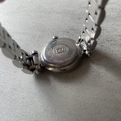 FENDI 760L Quartz Watch Wristwatch FF Zucca Logo Gold Silver Women's Authentic