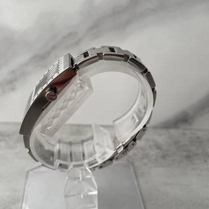 FENDI Quartz Watch Wristwatch FF Silver Women's Authentic
