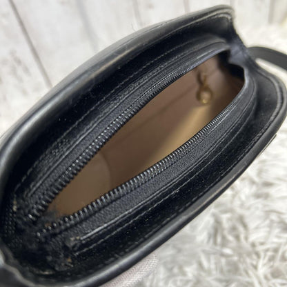 Christian Dior Shoulder Bag Purse Trotter PVC Leather Black Authentic