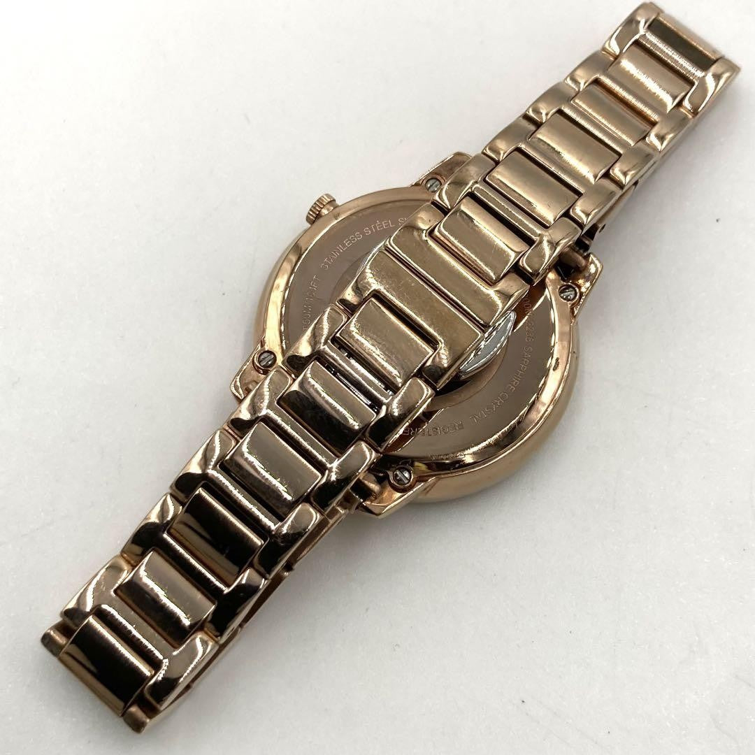 FENDI 71000M Quartz Watch Wristwatch F Logo Champagne Gold Women's Authentic