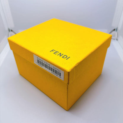 FENDI 7000L Quartz Watch Wristwatch FF Zucca Logo Black Silver Women's Authentic