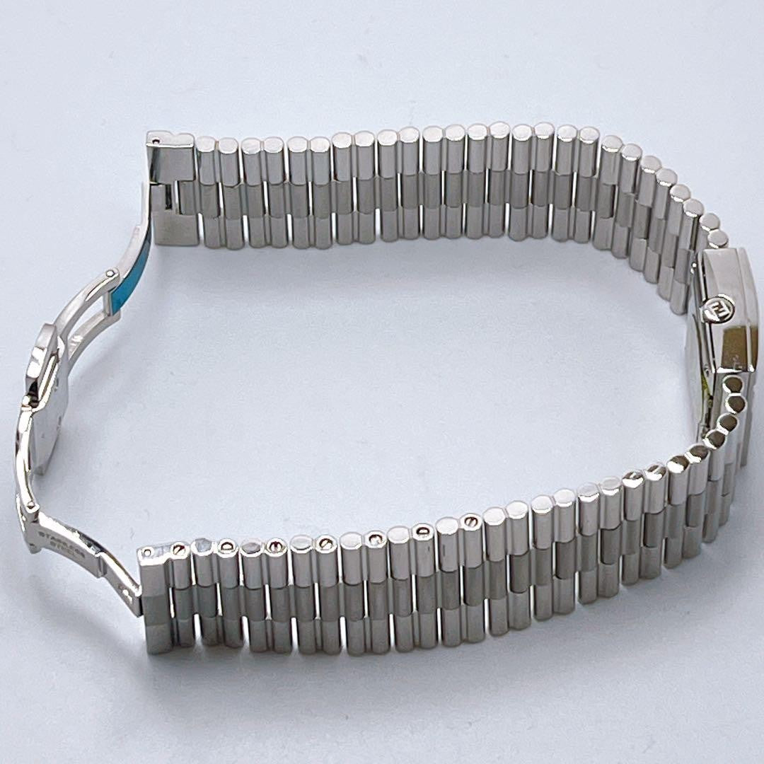 FENDI Quartz Watch Wristwatch FF Logo Silver Women's Authentic