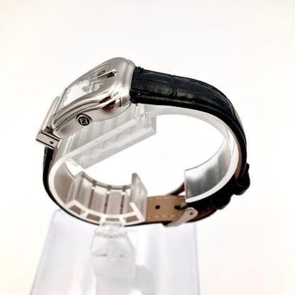FENDI 3800L Quartz Watch Wristwatch FF Logo Silver Women's Authentic