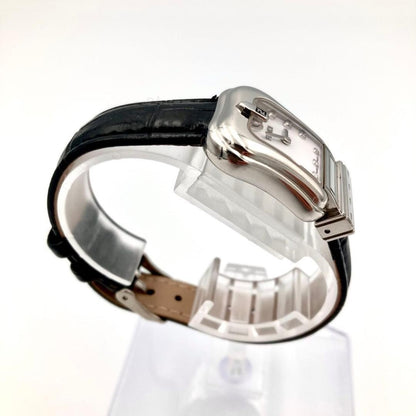 FENDI 3800L Quartz Watch Wristwatch FF Logo Silver Women's Authentic