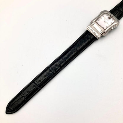 FENDI 3800L Quartz Watch Wristwatch FF Logo Silver Women's Authentic
