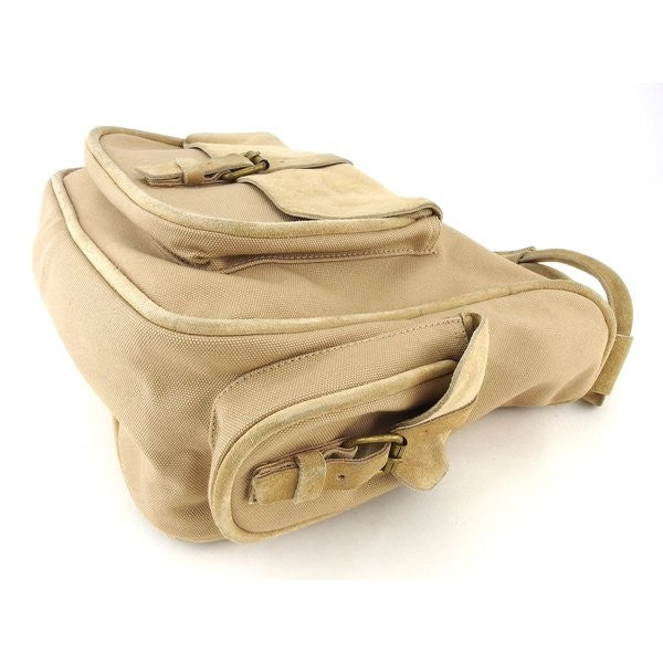 MIU MIU Hand Bag Tote Purse Beige Gold Authentic