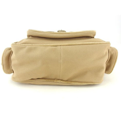 MIU MIU Hand Bag Tote Purse Beige Gold Authentic