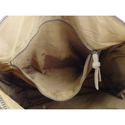 MIU MIU Hand Bag Tote Purse Beige Gold Authentic