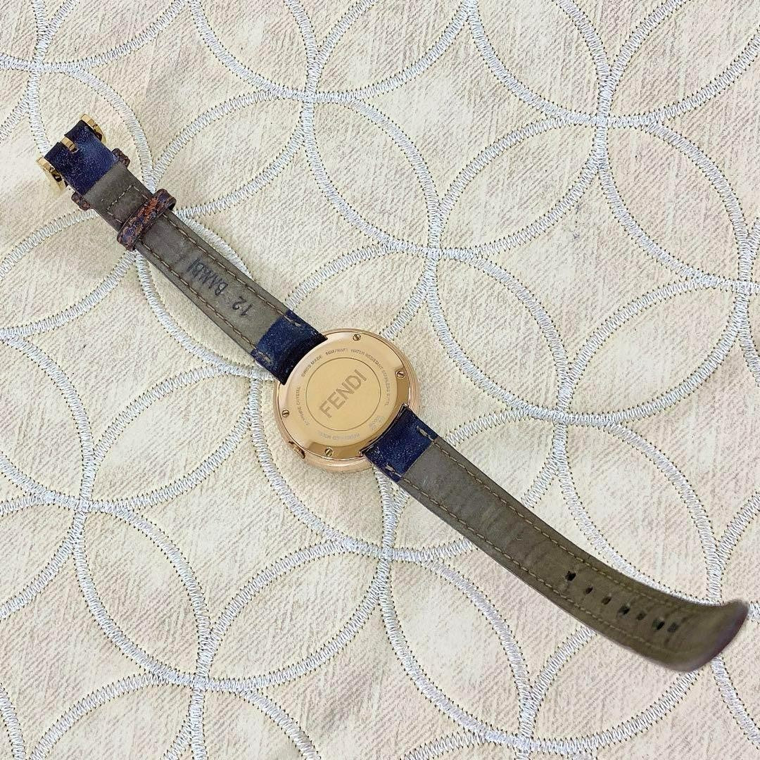 FENDI 35000S Quartz Watch Wristwatch FF Logo White Women's Authentic