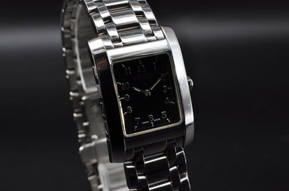 FENDI 7000L Quartz Watch Wristwatch Black Silver Women's Authentic