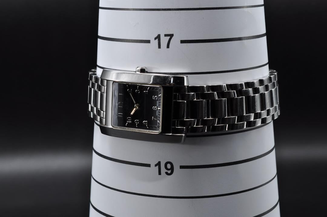 FENDI 7000L Quartz Watch Wristwatch Black Silver Women's Authentic