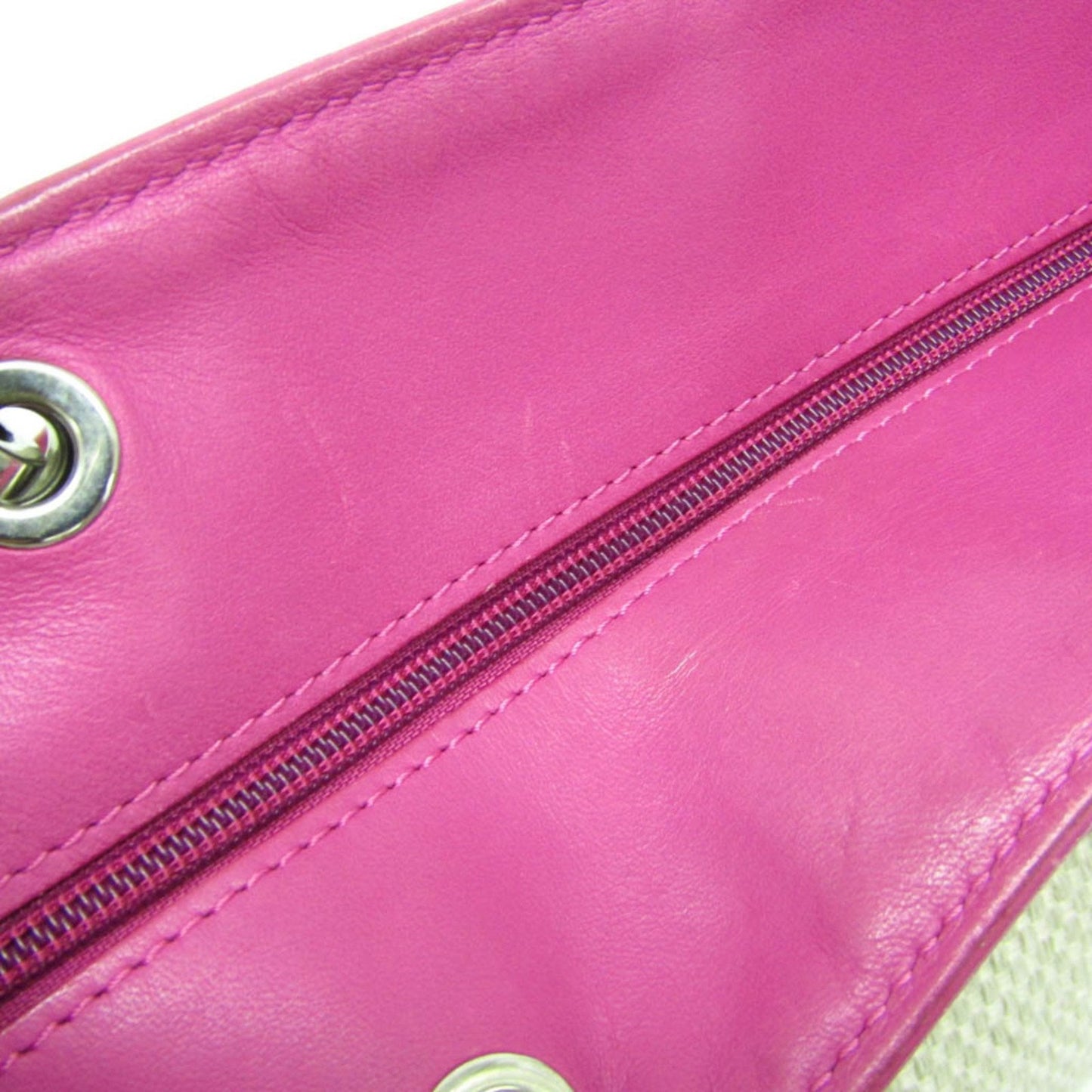 Longchamp Hand Bag Tote Purse Leather Light Beige Pink Authentic