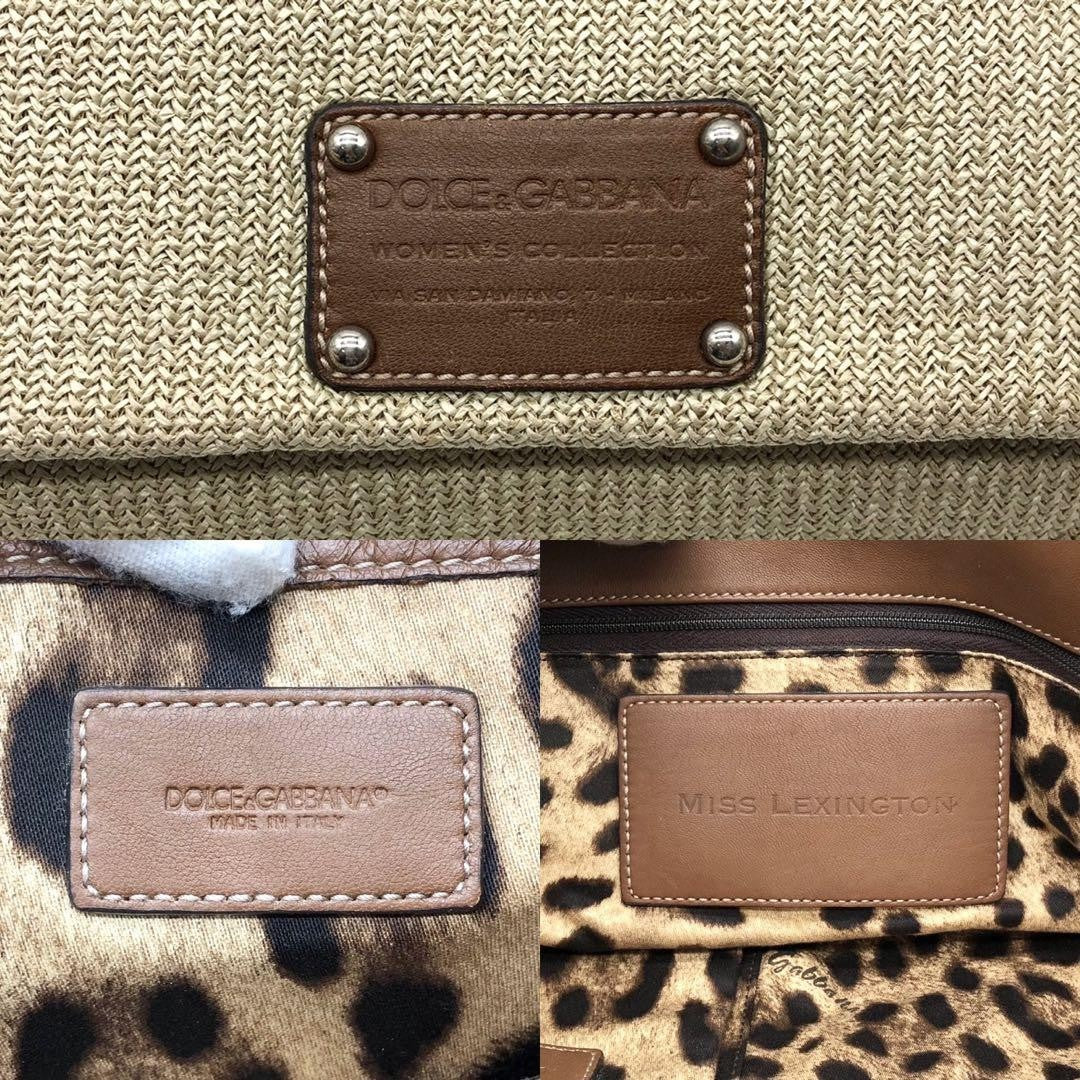 Dolce & Gabbana Shoulder Bag Purse Leopard Leather Authentic