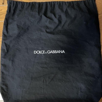 Dolce & Gabbana Hand Bag Tote Purse Basket Bag Leopard Brown Authentic