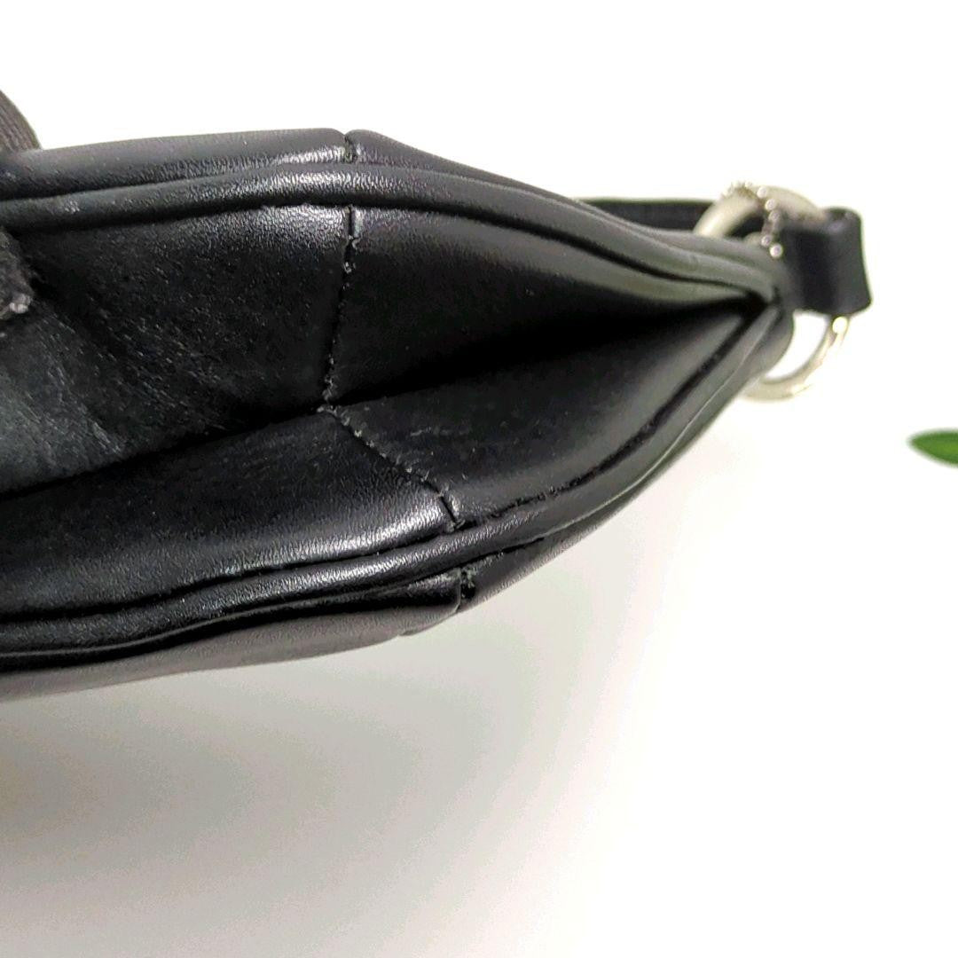 COACH Shoulder Bag Purse 26601 Leather Black Authentic