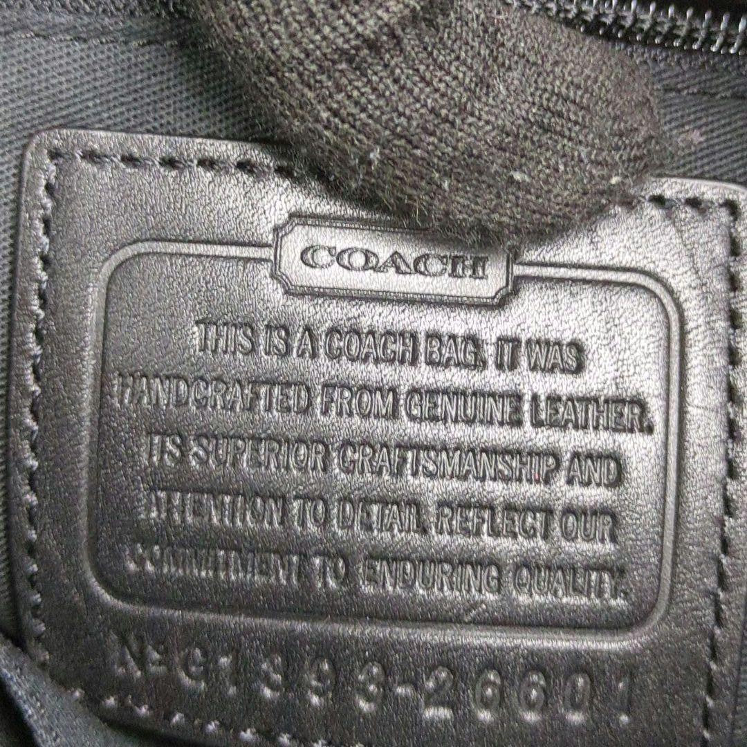 COACH Shoulder Bag Purse 26601 Leather Black Authentic