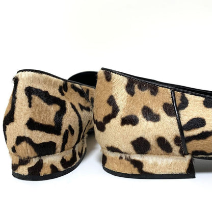 GUCCI Loafers Shoes Horse Bit EU 36.5 US 6.5 Leopard Authentic