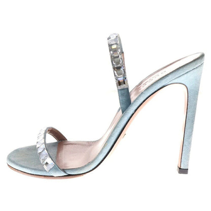 GUCCI Shoes Pumps Heel EU 37 US 7 Blue Authentic