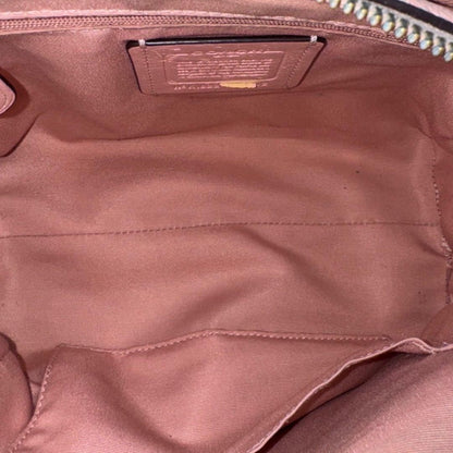 COACH Shoulder Bag Purse Mini Boston Bag 2way Leather Pink Authentic