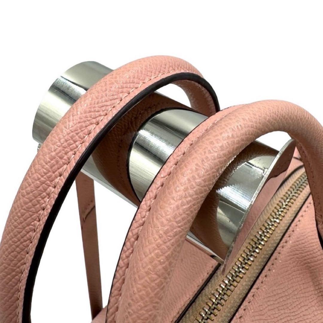 COACH Shoulder Bag Purse Mini Boston Bag 2way Leather Pink Authentic
