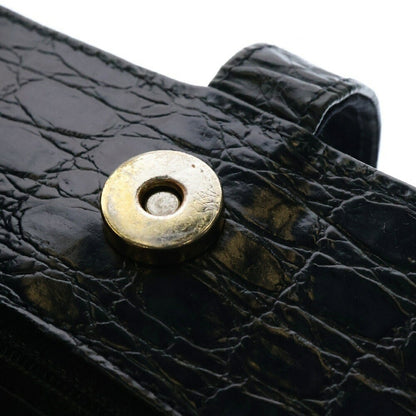 Salvatore Ferragamo Hand Bag Purse VARA RIBBON Black Leather Women's Authentic