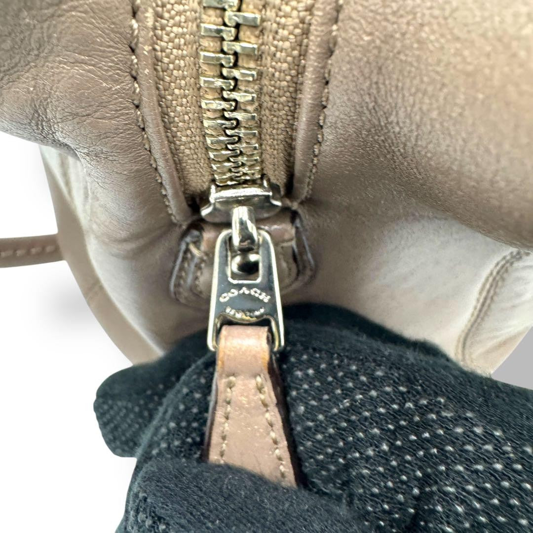 COACH Hand Bag Tote Purse Leather Brown Authentic