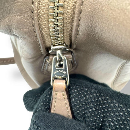 COACH Hand Bag Tote Purse Leather Brown Authentic