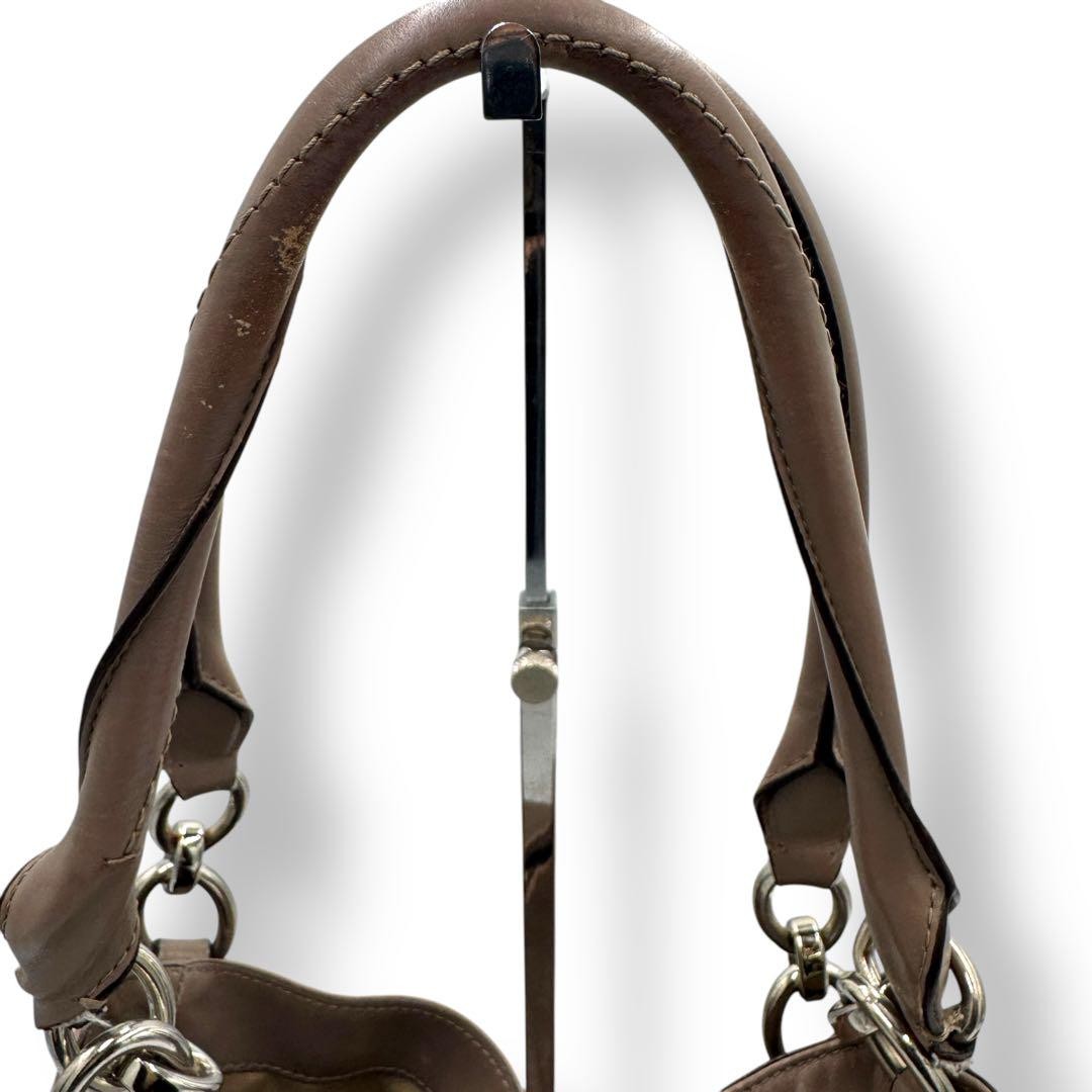 COACH Hand Bag Tote Purse Leather Brown Authentic