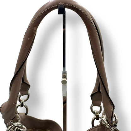 COACH Hand Bag Tote Purse Leather Brown Authentic