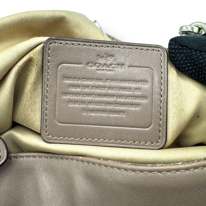 COACH Hand Bag Tote Purse Leather Brown Authentic