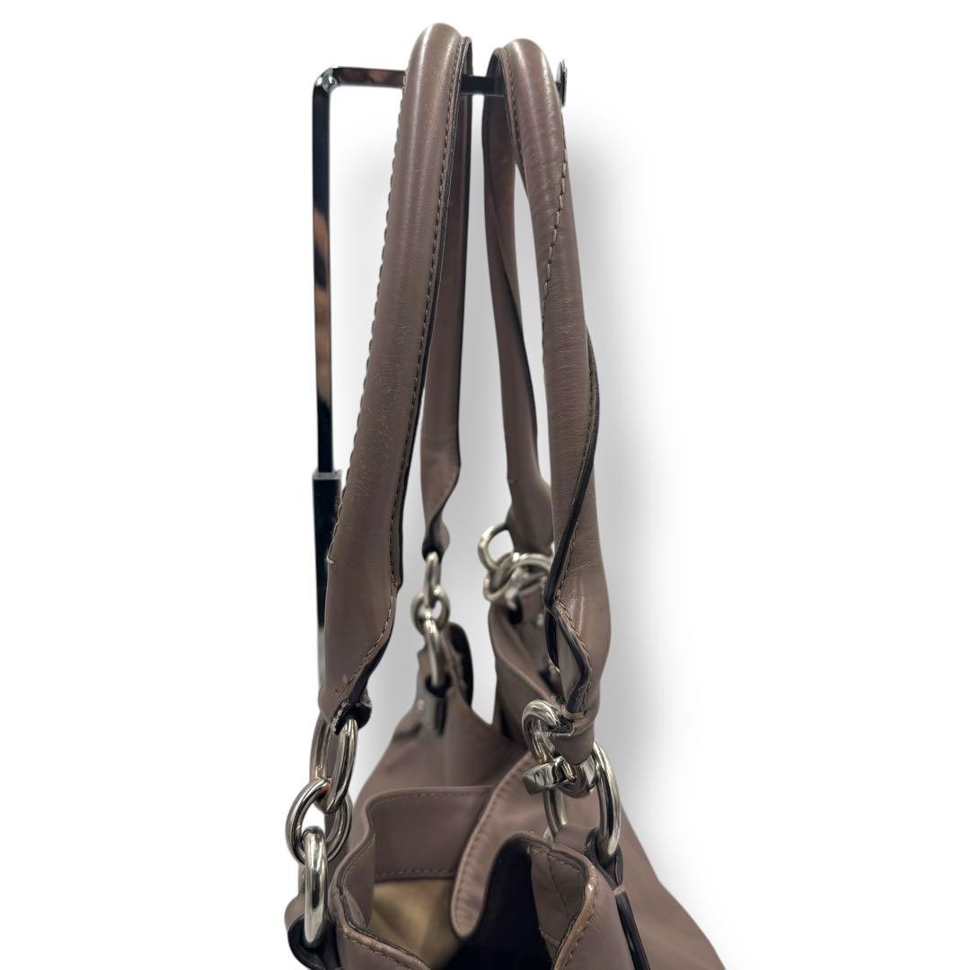 COACH Hand Bag Tote Purse Leather Brown Authentic