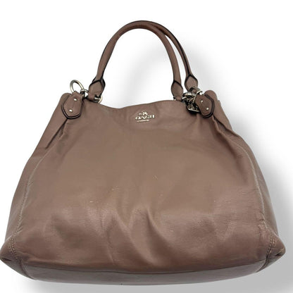 COACH Hand Bag Tote Purse Leather Brown Authentic